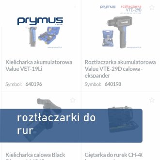 Roztłaczarki do rur Prymus HVACR