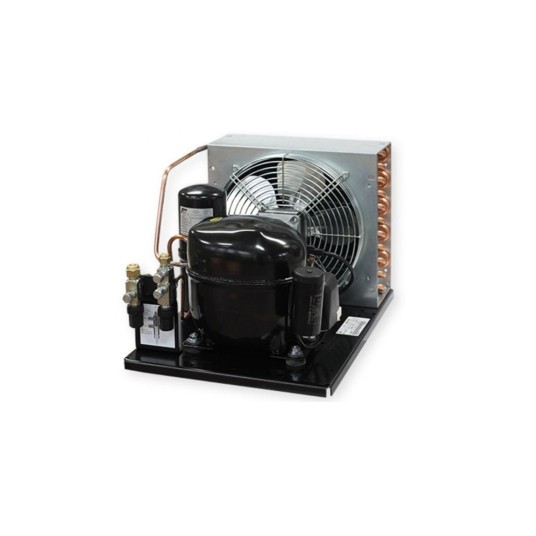 Agregat skraplający Embraco UNEK 6213GK • 1 wentylator • średniotemperaturowy • 1-fazowy