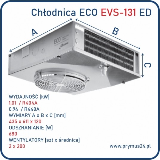 Chłodnica ECO EVS-131 • bez grzałek -zdjęcie numer 1