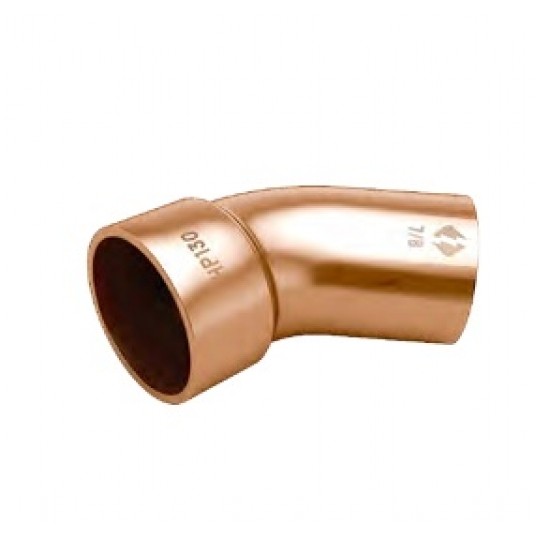 Cu K65 Łuk 45° LZxLW 3/8" • Thunder HP130 • jednokielichowy -zdjęcie numer 1