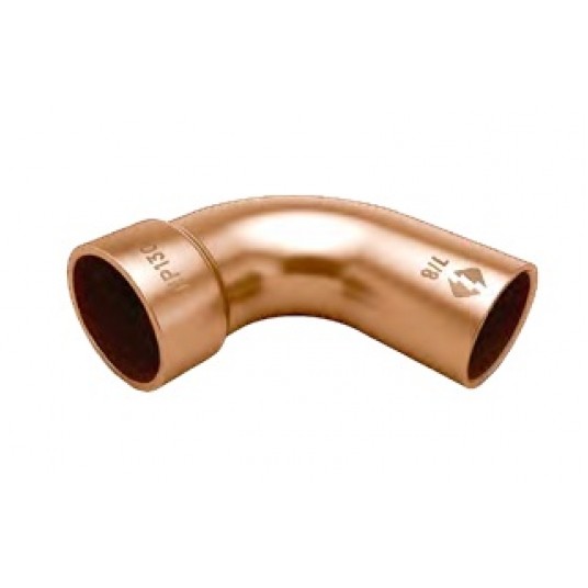 Cu K65 Łuk 90° LZxLW 3/8" • Thunder HP130 • jednokielichowy -zdjęcie numer 1