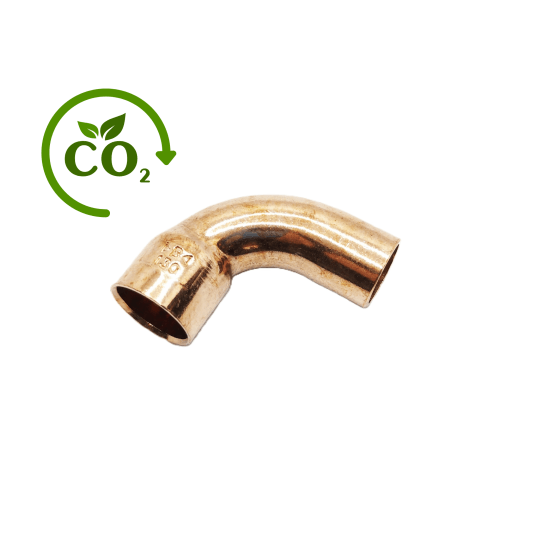Cu K65 Łuk 90° LZxLW 5/8" Conex • jednokielichowy