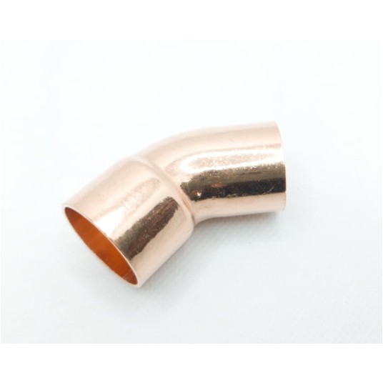 Cu Łuk 45° LZxLW 22mm Besco do lutowania • jednokielichowy