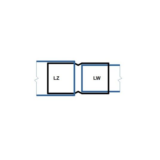 Cu Redukcja nyplowa LZxLW 3/8" x 1/4" • złączka do lutowania • Thunder