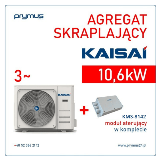 Klimatyzator Kaisai - agregat R32 10,6kW KOD30U-36HFN32X + moduł KMS-8142
