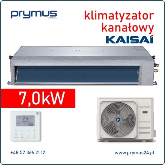 Klimatyzator Kaisai kanałowy 7,0kW KTI-24HWH32X + KOX430-24HFN32X -zdjęcie numer 1
