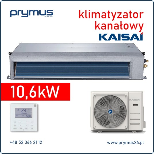 Klimatyzator kanałowy Kaisai Slim 10,6 kW