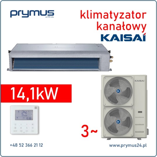 Klimatyzator kanałowy Kaisai Slim 14,1 kW