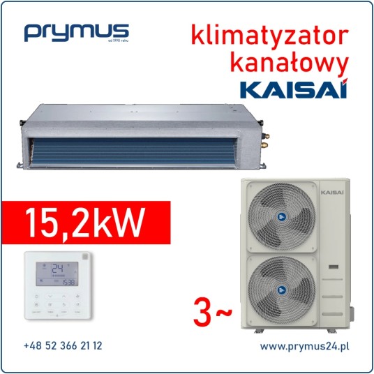 Klimatyzator kanałowy Kaisai Slim 15,2 kW