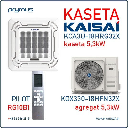 Klimatyzator kasetonowy Kaisai Kompakt 5,3kW