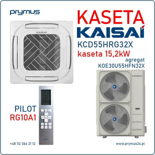 Klimatyzator kasetonowy Kaisai Super Slim 15,2kW