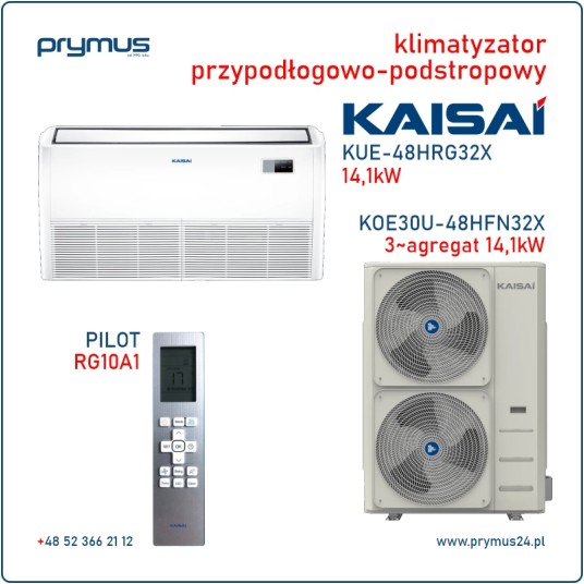 Klimatyzator przypodłogowo-podstropowy Kaisai 14,1 kW