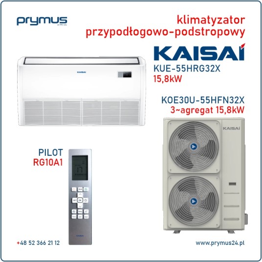 Klimatyzator przypodłogowo-podstropowy Kaisai 15,8 kW