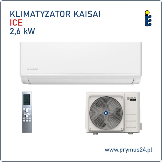 Klimatyzator ścienny Kaisai Ice White 2,6kW