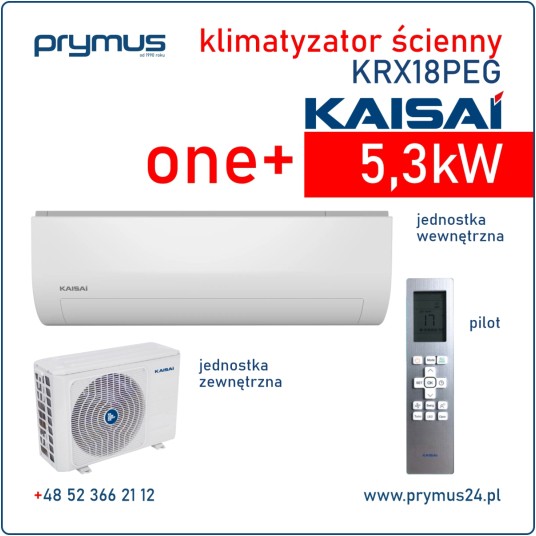 Klimatyzator ścienny Kaisai One+ 5,3kW