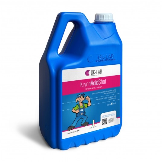 Koncentrat do czyszczenia skraplaczy i parowników Kryon® AcidShot Condenser Cleaner • 5 litrów • różowy -zdjęcie numer 1