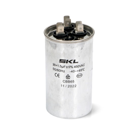 Kondensator klimatyzatora 30µF + 1,5µF 450V SKL