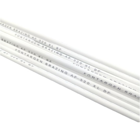 Lut srebrny LAg45Sn otulony AF 320 XL BF • 45% srebra • kilogram • biały