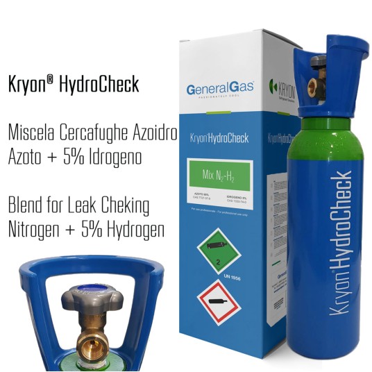 Mieszanka azotu z wodorem (5%) do sprawdzania nieszczelności Kryon® HydroCheck 5l 200 bar