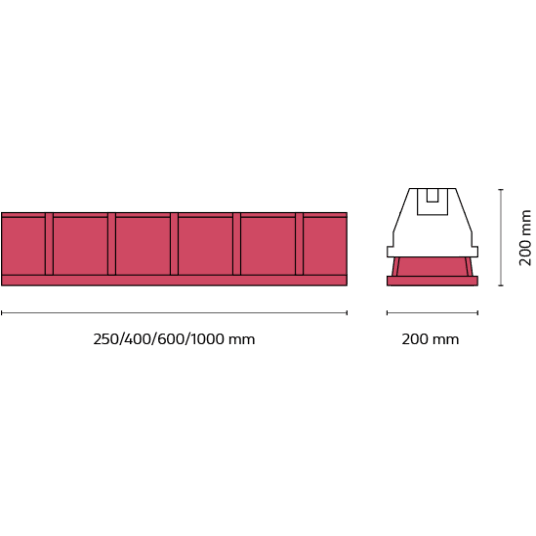 Podwyższenie do podstawy Brooklym Base 600 Riser S-746