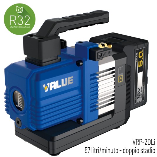 Pompa próżniowa Value Navtek VRP-2DLi 57l/min bat. Li-ION
