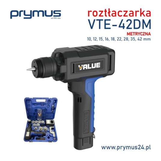 Roztłaczarka akumulatorowa Value VTE-42DM metryczna - ekspander