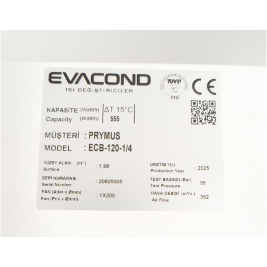Skraplacz Evacond ECB-120-1/4 zam TK-1000