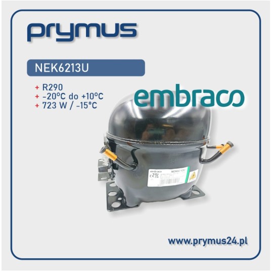 Sprężarka Embraco Aspera R290 NEK 6213U MBP