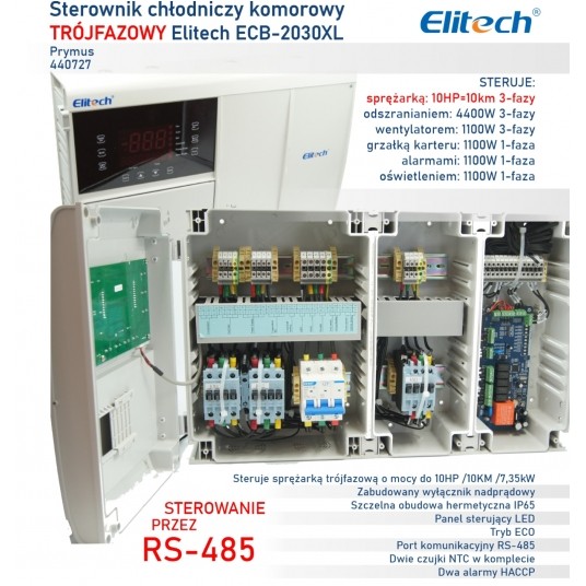 Sterownik chłodniczy komorowy Elitech ECB-2030W-XL 3~ -zdjęcie numer 6