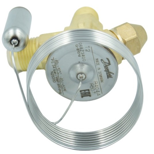 Termostatyczny zawór rozprężny Danfoss T 2 R404A/R507A • skręcany