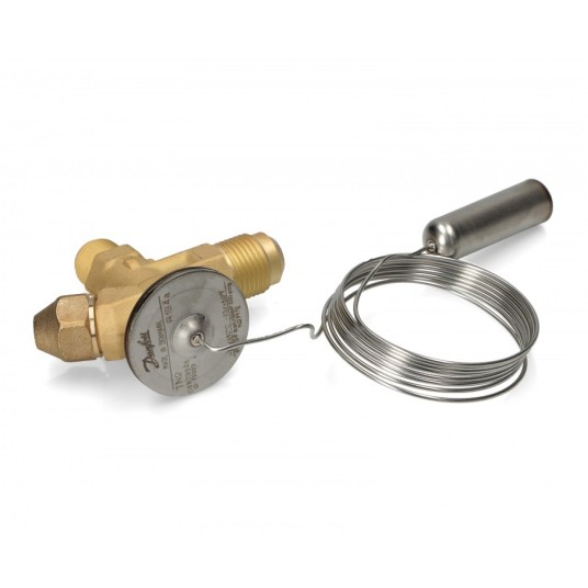 Termostatyczny zawór rozprężny Danfoss T2 R134a / R513A • skręcany