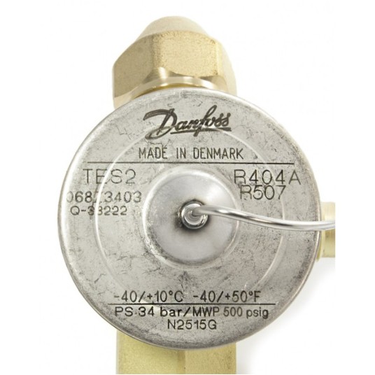 Termostatyczny zawór rozprężny Danfoss TE 2 • R404 • skręcany