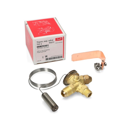 Termostatyczny zawór rozprężny Danfoss TE2 R407C • skręcany