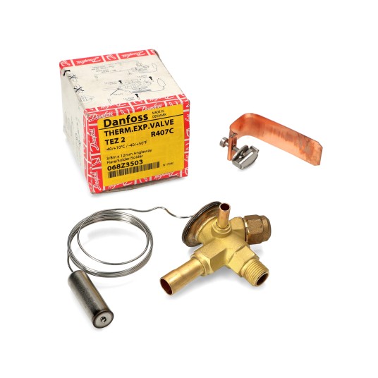 Termostatyczny zawór rozprężny Danfoss TEZ2 R407 • lutowany