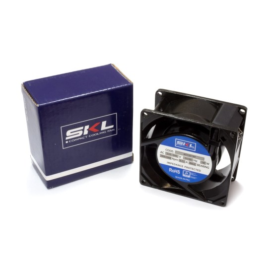 Wentylator osiowy kompaktowy 80x80x38 • SKL • łożyska kulkowe