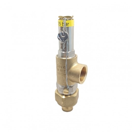 Zawór bezpieczeństwa DN 6 1/2" / Ø12 x G1/2 • 25 bar • E.C.A. 601011044-025 -zdjęcie numer 3