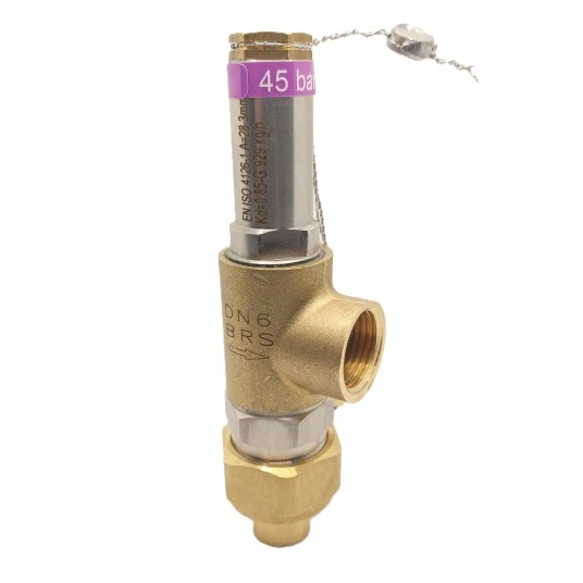 Zawór bezpieczeństwa DN 6 1/2" / Ø12 x G1/2 • 45 bar • E.C.A. 601011045-045 -zdjęcie numer 3