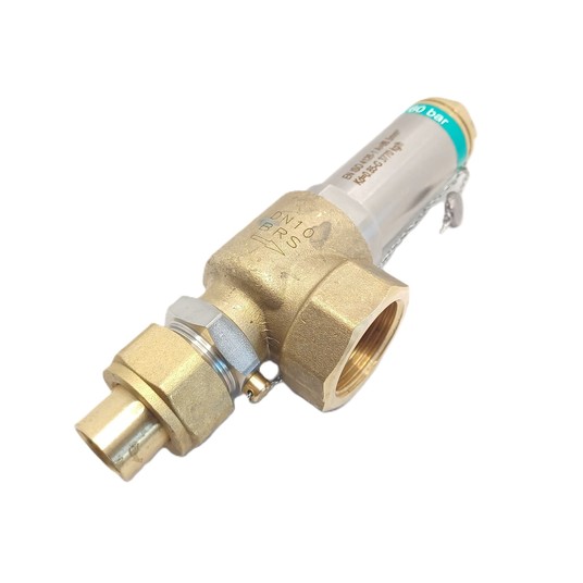 Zawór bezpieczeństwa DN10 5/8" / Ø15 x G1 • 45 bar • E.C.A. 601011030-045 -zdjęcie numer 1