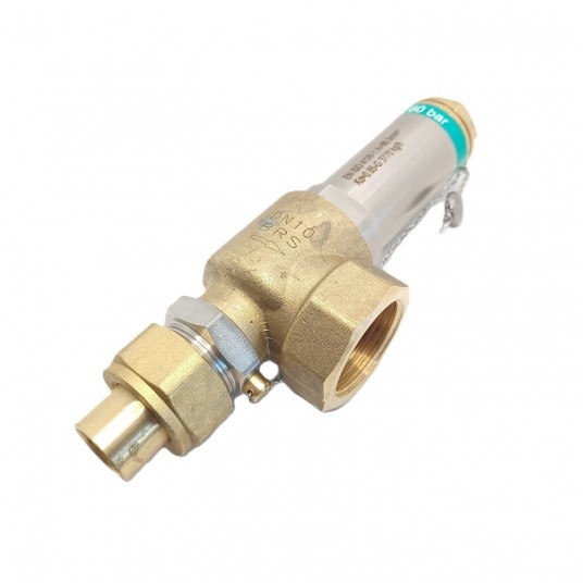 Zawór bezpieczeństwa DN10 5/8" / Ø15 x G1 • 60 bar • E.C.A. 601011059-060 -zdjęcie numer 1