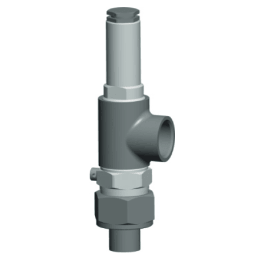 Zawór bezpieczeństwa DN6 1/2" / Ø12 x G1/2 • 45 bar • E.C.A. 601011045-045