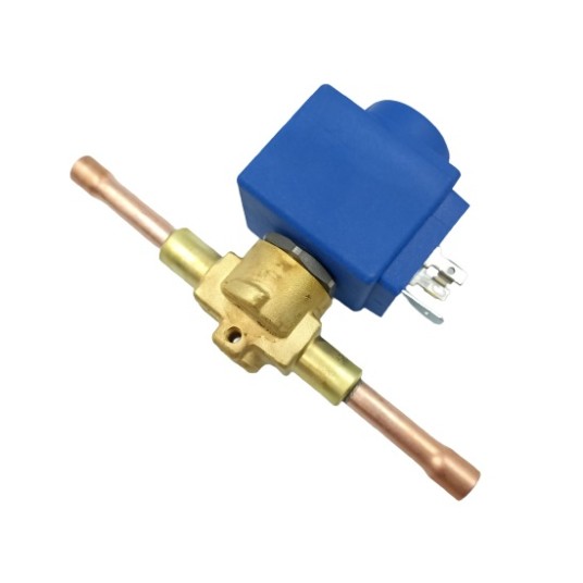 Zawór elektromagnetyczny Castel 1028/2 • lutowany • 1/4" • z cewką 230V • z wtyczką 9150/R02