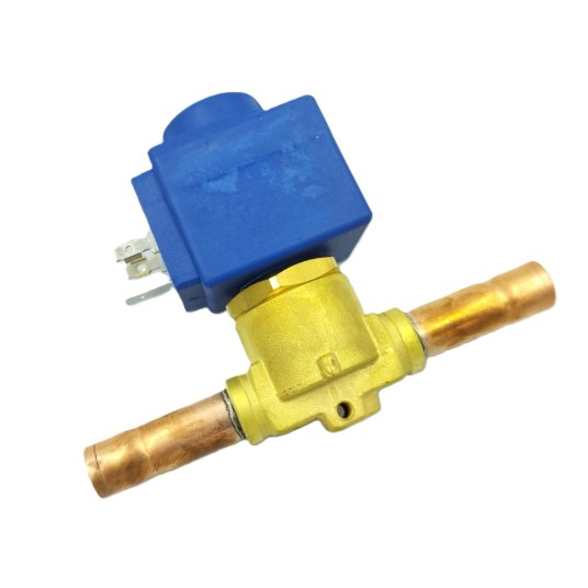 Zawór elektromagnetyczny Castel 1068/M10 • lutowany • 10mm • z cewką 230V • z wtyczką 9150/R02