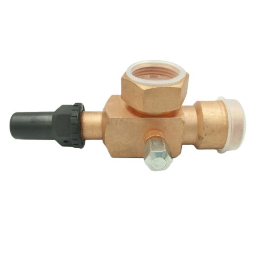 Zawór Rotalock 1.1/4 (12UNF) x 1 1/8" • kątowy • z uszczelką