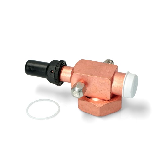 Zawór Rotalock 1.3/4 (12UN) x 7/8" kątowy / 22mm V07 • z uszczelką
