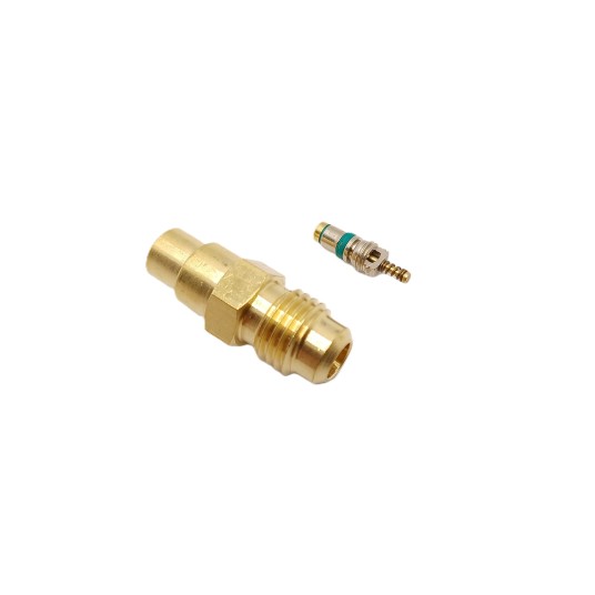 Zawór serwisowy 1/4" x 8-10 mm z wentylem • Castel 8351/2 + 8395/A3