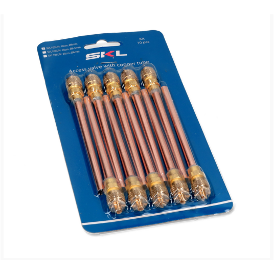 Zawór serwisowy fi 6mm 100mm/kpl. 10szt.