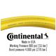 Wąż 150 cm 1/4" z zaworem Continental • żółty