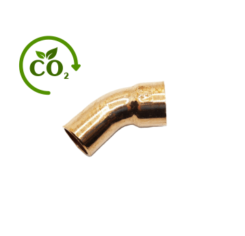 Cu K65 Łuk 45° LZxLW 5/8" • jednokielichowy • Conex