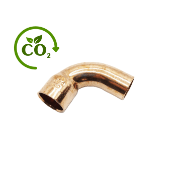 Cu K65 Łuk 90° LZxLW 1/2" • jednokielichowy • Conex