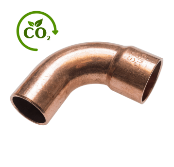 Cu K65 Łuk 90° LZxLW 1/2" RefHP • jednokielichowy